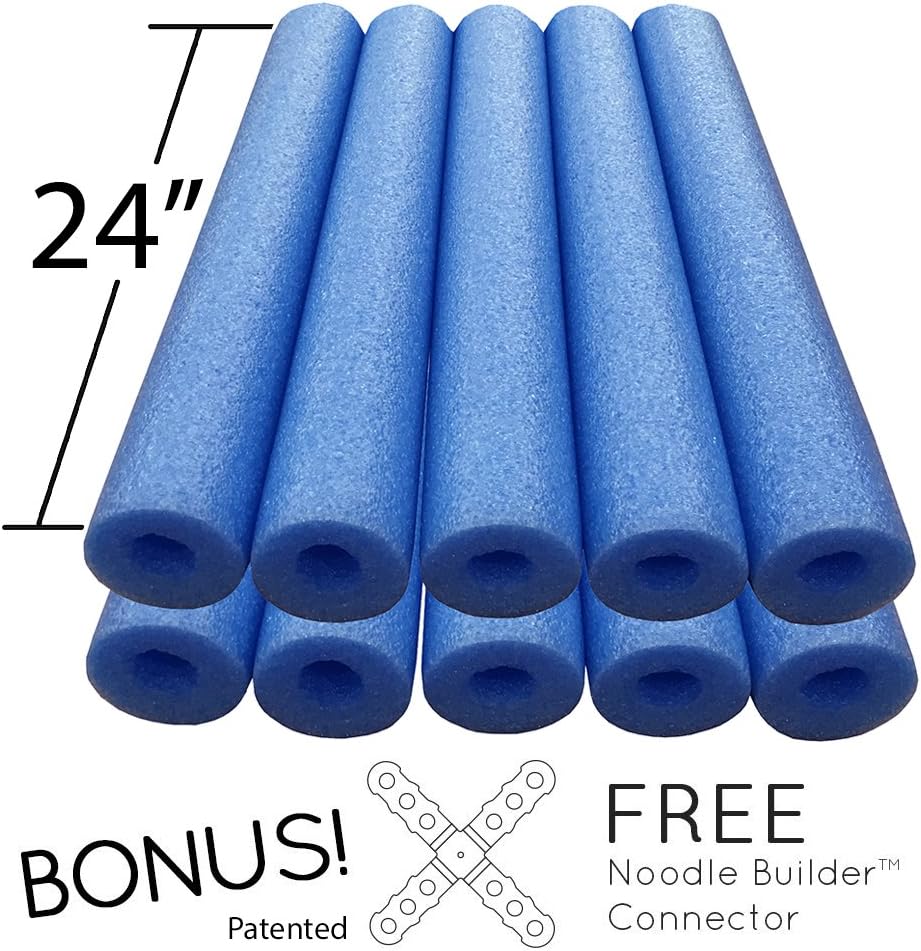 Noodle Builder 10 Pack of 24 Inch Noodles Blue