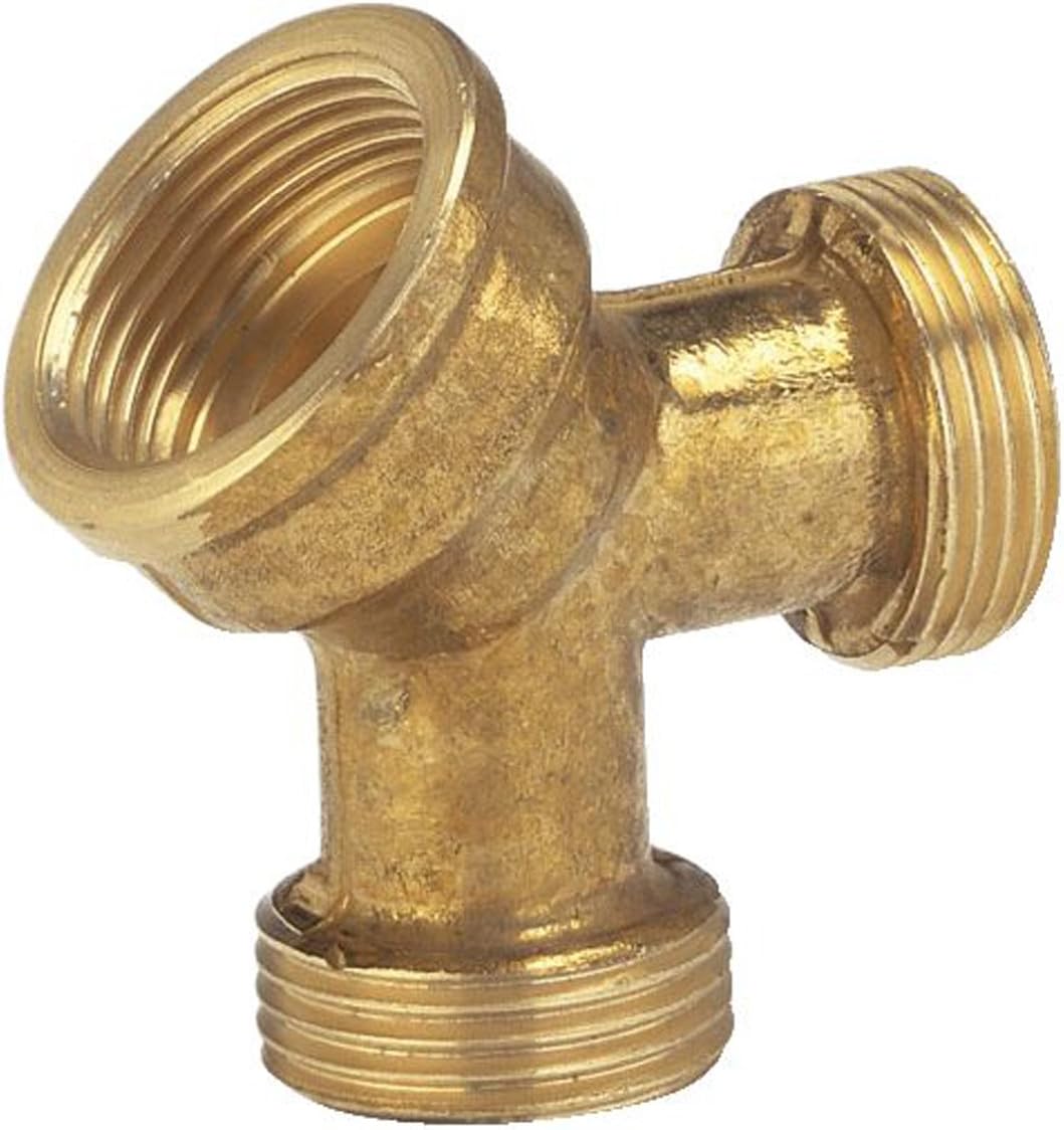 GARDENA Brass 2-Way Distributor 19 mm: GARDEN Hose tube branch for The operation Of two terminal Devices 26.5 mm (3/4 ")