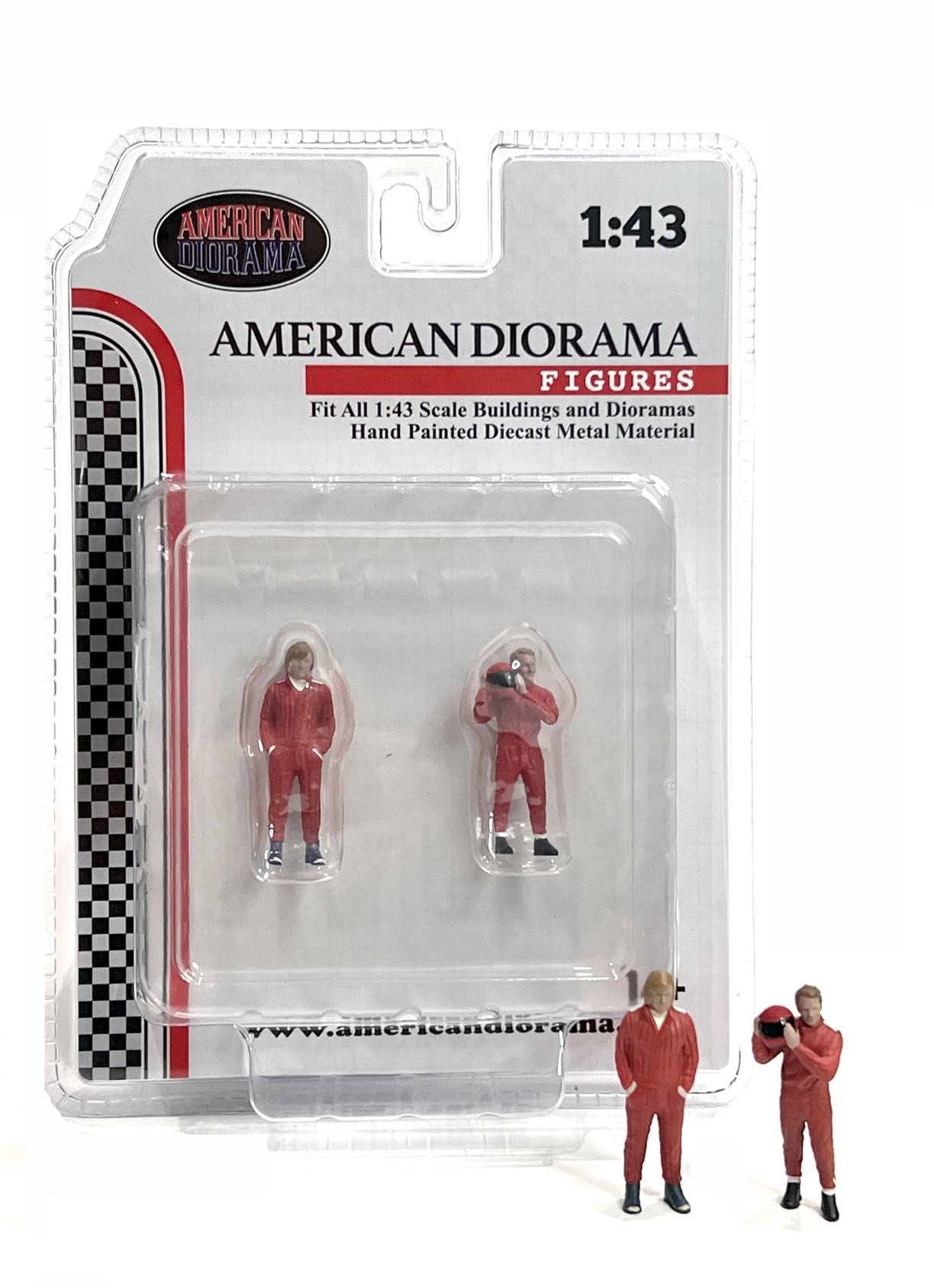 American Diorama - Fig Set of 2 Figures Racing Legends 70-1/43