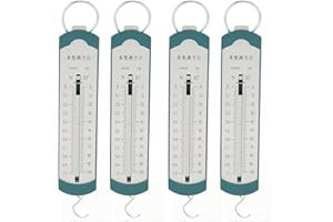 TISSTING Newton Force Meter Spring Scale, 4-Piece Set for Physics Experiments, 1N Dynamometer with Adjustable Pointer, Portable Spring Balance for Student Teaching Demonstration, Science Classroom Supplies
