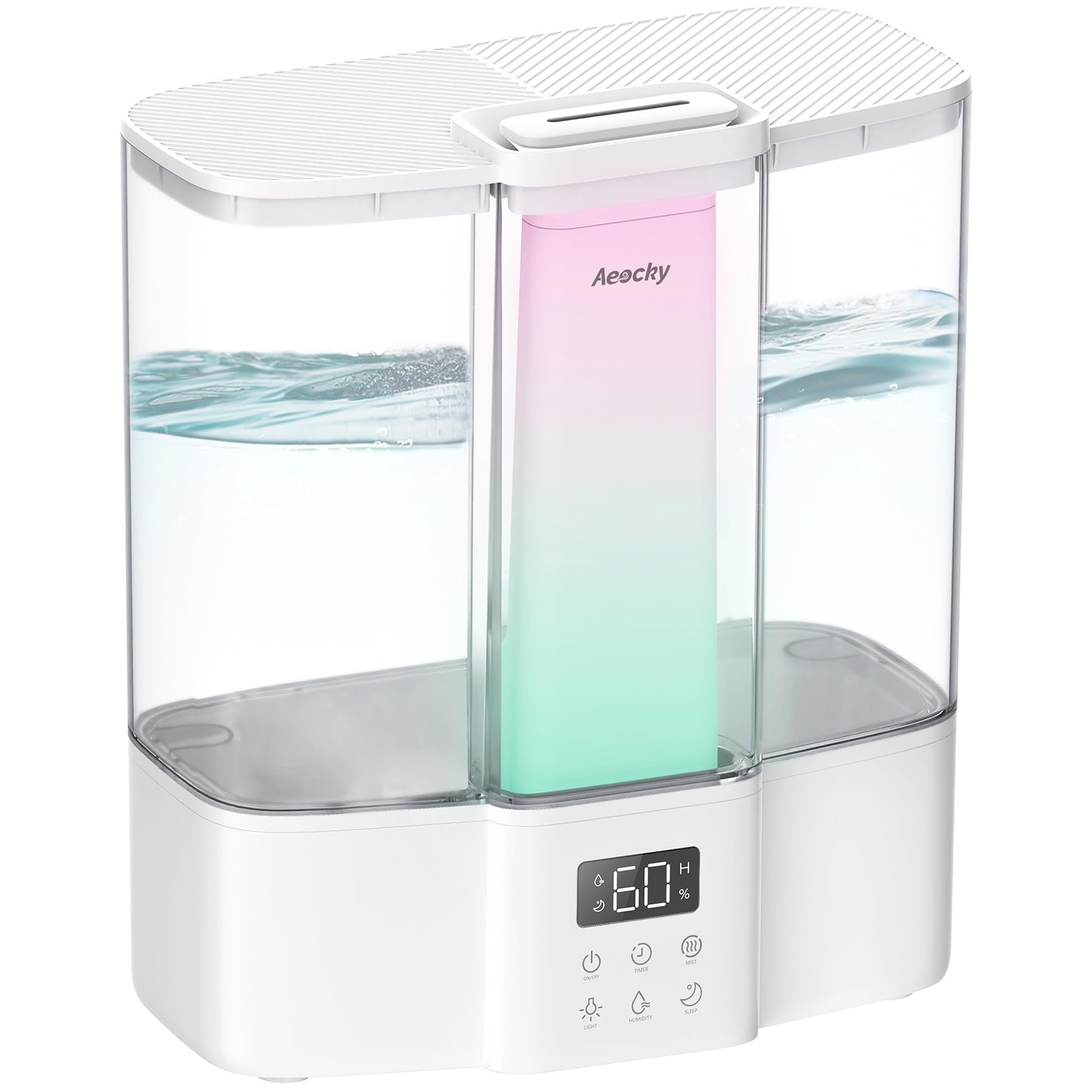 Photo 1 of Geek-Level Aeocky Humidifier for Baby, Quiet Ultrasonic Humidifiers for Bedroom, Nursery with Ambient Light, 4L Top-Fill Cool Mist Diffuser with Timer, Sleep, Auto, Constant Humidity Mode