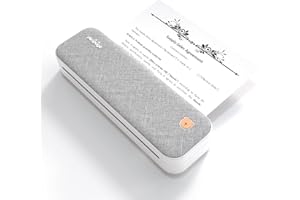 PeriPage A4 Thermal Portable Printer, Supports 8.26"x11.69" US Letter, Wireless Inkless Bluetooth Mobile Travel Compatible with Android and iOS, Prints Documents,Tattoo Paper, Photos(Grey)