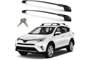 Roof Rack Cross Bars Compatible with Toyota RAV4 2013-2018, Heavy Duty 300 LBS Lockable Aluminum Crossbars, Anti-Theft Roofto