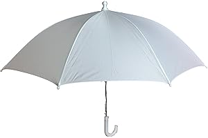SHIA Bridal Shower Wedding White Nylon Umbrella Parasol 26" opening Waterproof
