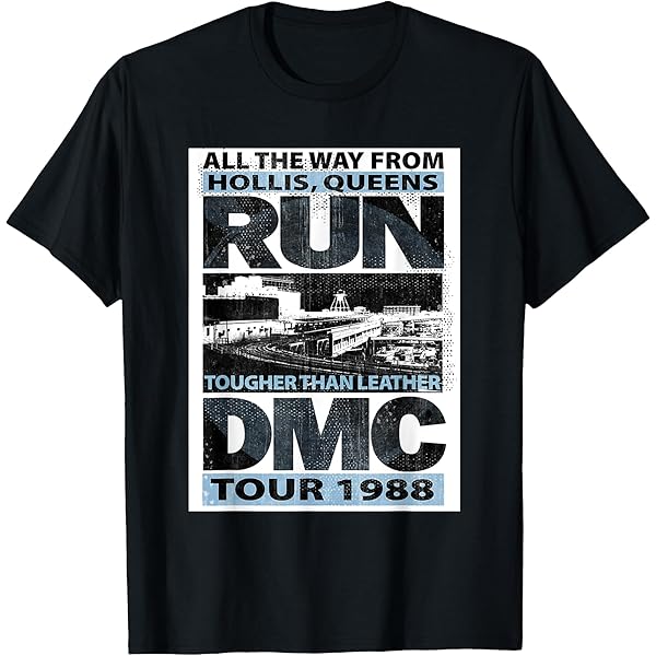 Amazon.com: RUN DMC Tougher Than Leather Tour T-Shirt : Clothing 