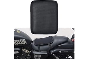 CERITORN Motorcycle Gel Seat Cushion, 3D Honeycomb Shock-Absorbing, Hollow and Breathable, Hel Material is Compressive, Non-Breaking, Non-Hardening, Soft and Comfortable (Small Rectangular Style)