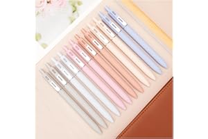 DR DOURONGE Gel Pens, Writing Pens, 12 PCS 0.5mm Black Ink Pens Fine Point Smooth Writing Pens, Ball Point Pens for Journaling, Ink Not Skip, Cute Aesthetic Office School Supplies Gifts for Women