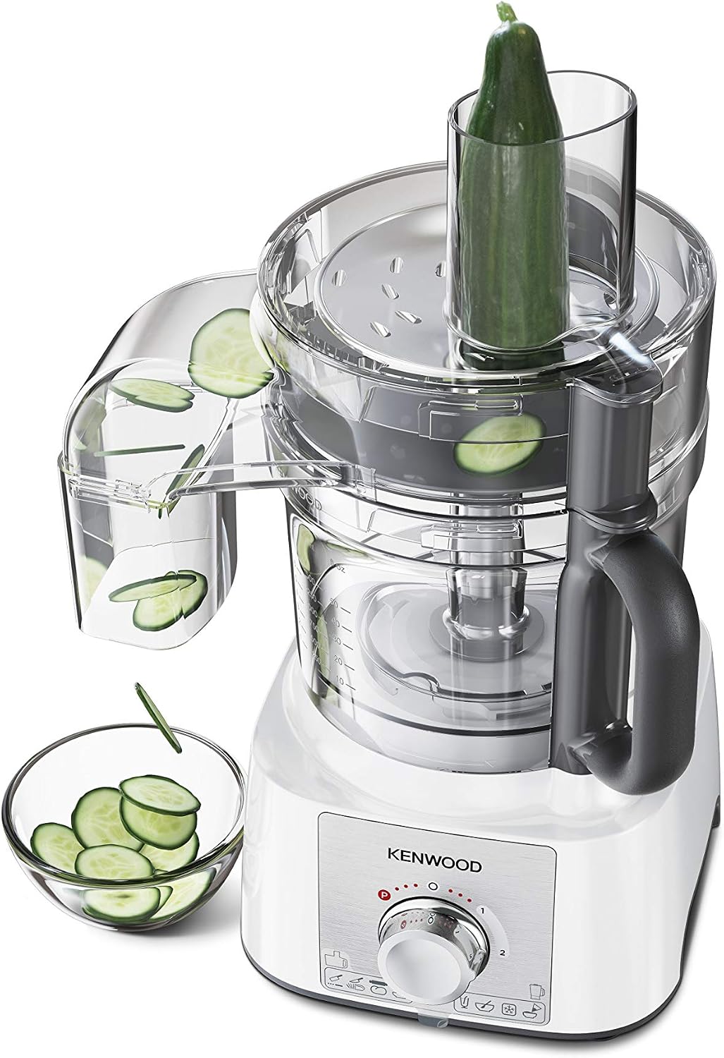 Kenwood FDP65.860WH food processor with 9 attachments. Expresss Serve and Dice, 1.5L Jug blender and mini chopper - Image 3