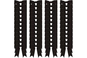 Meseey 50 Pcs 3 Inches Black Grosgrain Ribbon Bows Pretied Bows Premade Craft Bows for Treat Bags Gift Wrapping Basket Wedding Baby Shower Brithday Valentine's Day Christmas Party