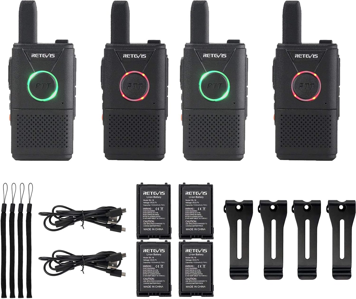 Retevis RT618 Mini Walkie Talkie, Professional PMR446 License Free Long Distance 2 Way Radio