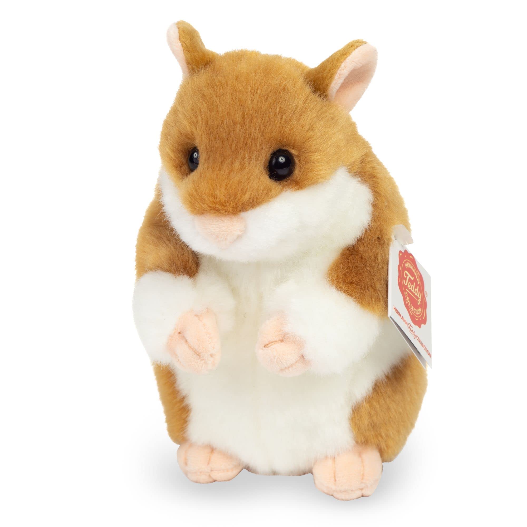 Teddy Hermann 92658 Hamster 16 cm, cuddly toy with 75% recycled filling material