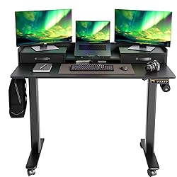 Claiks Standing Desk with Drawers, Stand Up