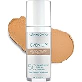 Colorescience Even Up Clinical Pigment Perfector, Water Resistant, Mineral Facial Sunscreen & Primer, Broad Spectrum 50 SPF UV Skin Protection, 1 Fl Oz