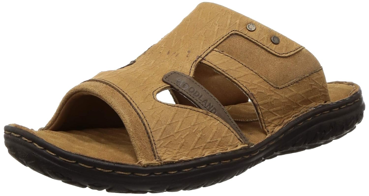 woodland leather slippers