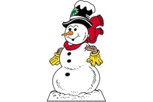 Woodcraft Project Paper Plan to Build Large Snowman - Material Not Included
