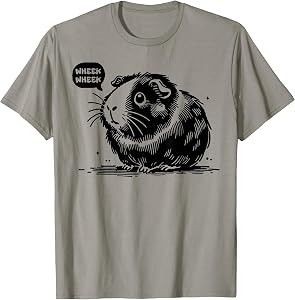 Cute Guinea Pig Wheek Wheek Sounds Guinea Pig Lover Funny T-Shirt