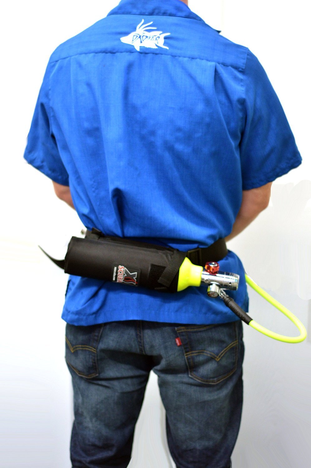 DXDIVER Bailout Pony Bottle Diving Kit with Nylon Belt Hose 13 cf