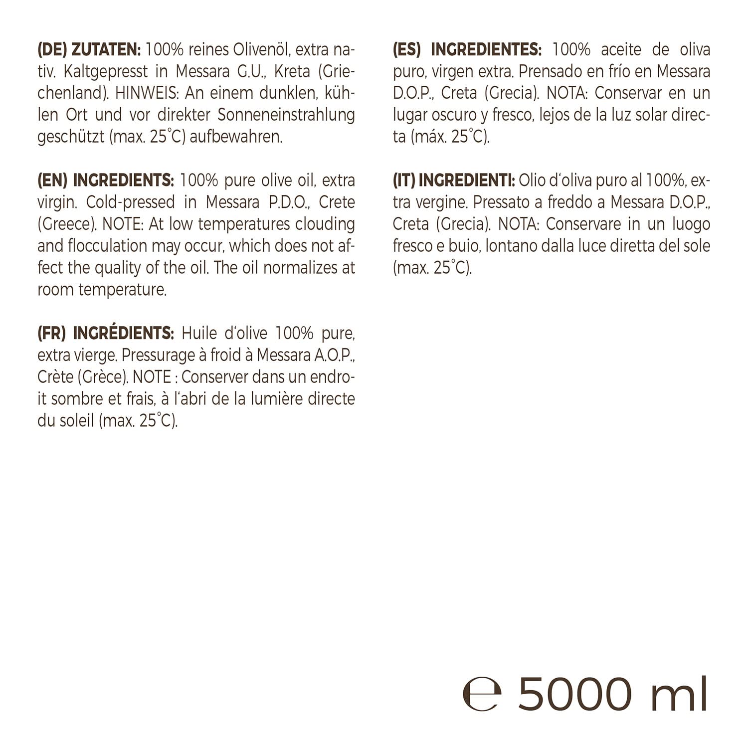 GreatVita Olivenöl extra nativ & kaltgepresst 5 Liter | fruchtiges Oliven Öl mit exquisiten Aromen im Kanister | Premium Qualität 6