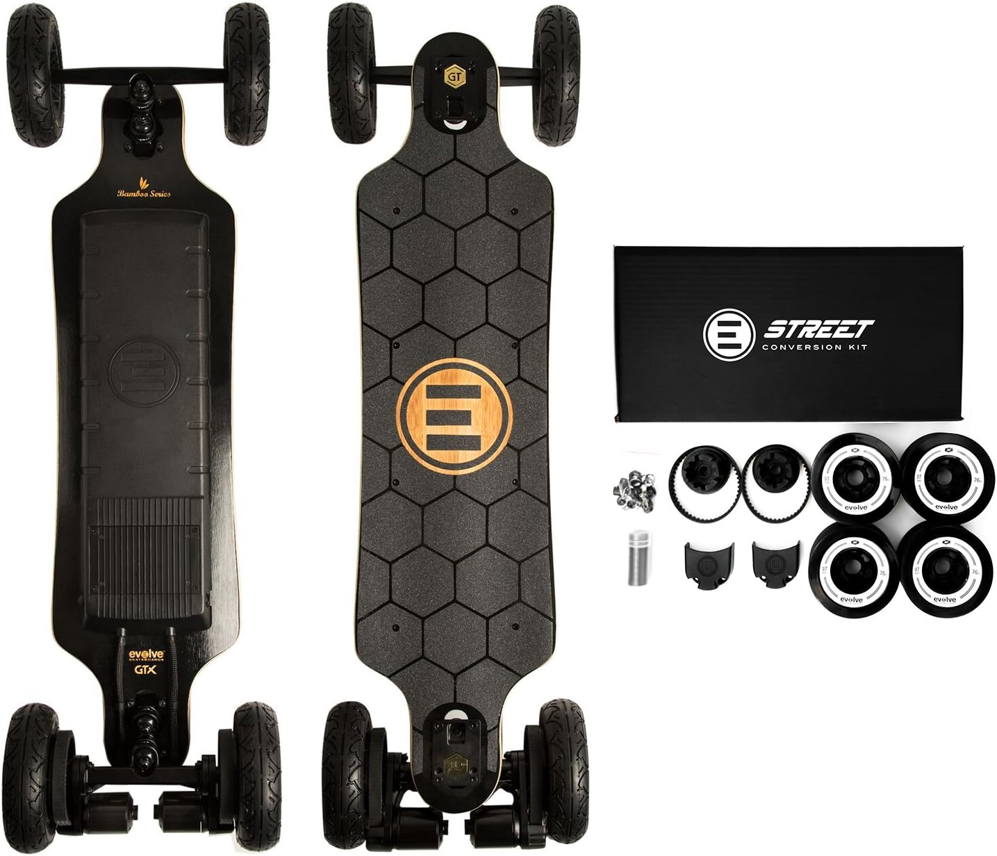 Evolve Skateboards โ Bamboo GTX Street Electric Skateboard (26 MPH Top Speed / 31 Mile Range)