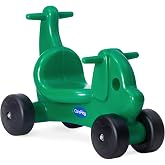 Careplay 2-in-1 Puppy Push &amp; Ride-on Toy, Indoor &amp; Outdoor Use, Green | Low Profile Seat, Recommended for Children up to 50lbs, Durable Build, Made in The USA