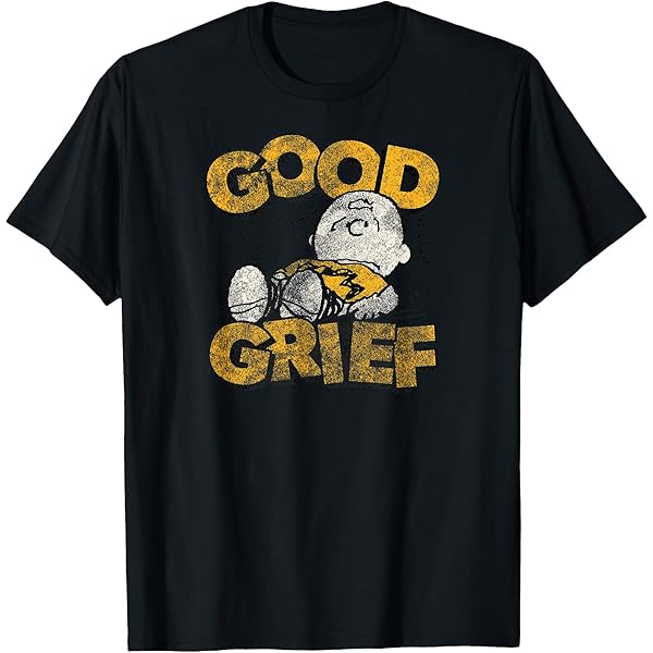 Amazon.com: Peanuts - Charlie Brown Good Grief T-Shirt : Clothing