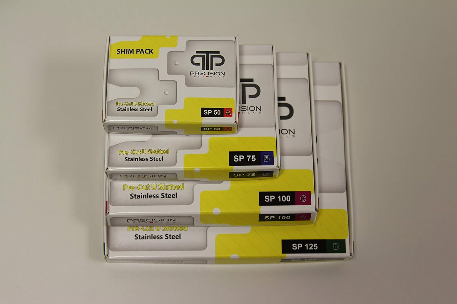 Stainless Steel Slotted Shim Pack Size A, 50 x 50 mm (0.05 mm shim