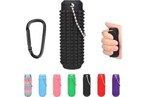 FOWSRHRG Little Ouchies Spiky Fidget – Portable Anxiety Relief Toy for Adults Stress Pain Stim Sensory Tool with Quiet Design | Novelty Gift (Black)