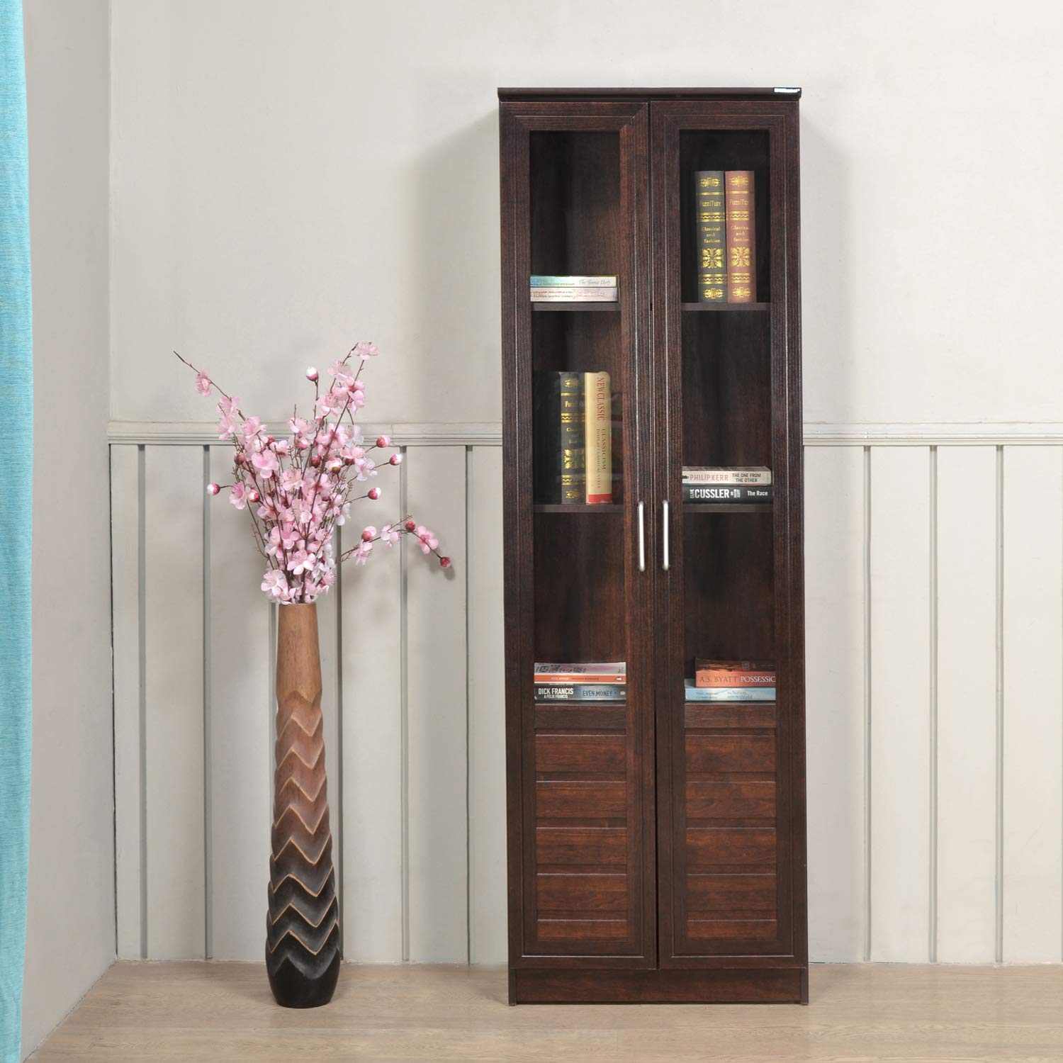 Nilkamal Minerva Book Case, Walnut: Amazon.in: Home & Kitchen