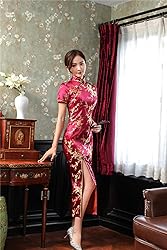 Shanghai Story Short Sleeve Long Qipao Brocade