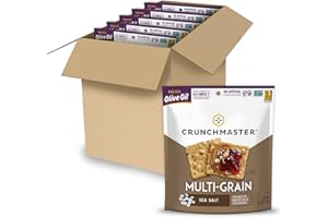 Crunchmaster Gluten-Free Multi-Grain Sea Salt Crackers, 4oz. (Pack of 6)