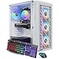 STGAubron Gaming PC Computer Desktop, GeForce GTX 1660 Super 6G, Intel Core I7 8th up to 4.1GHz, 16G DDR4, 1T SSD, WiFi 6 & BT 5.2, RGB Fan x4, Windows 11 Home