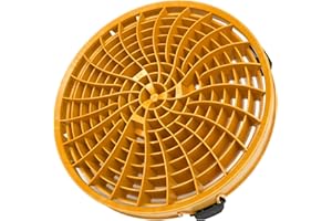 DETAIL GUARDZ Dirt Lock Car Wash Insert – Bucket Filter for 3–8 Gallon Round Pails – Traps Debris, Prevents Swirl Marks – Self-Locking Rubber Grips, Venturi Flow, Cleaning Tool (Yellow)