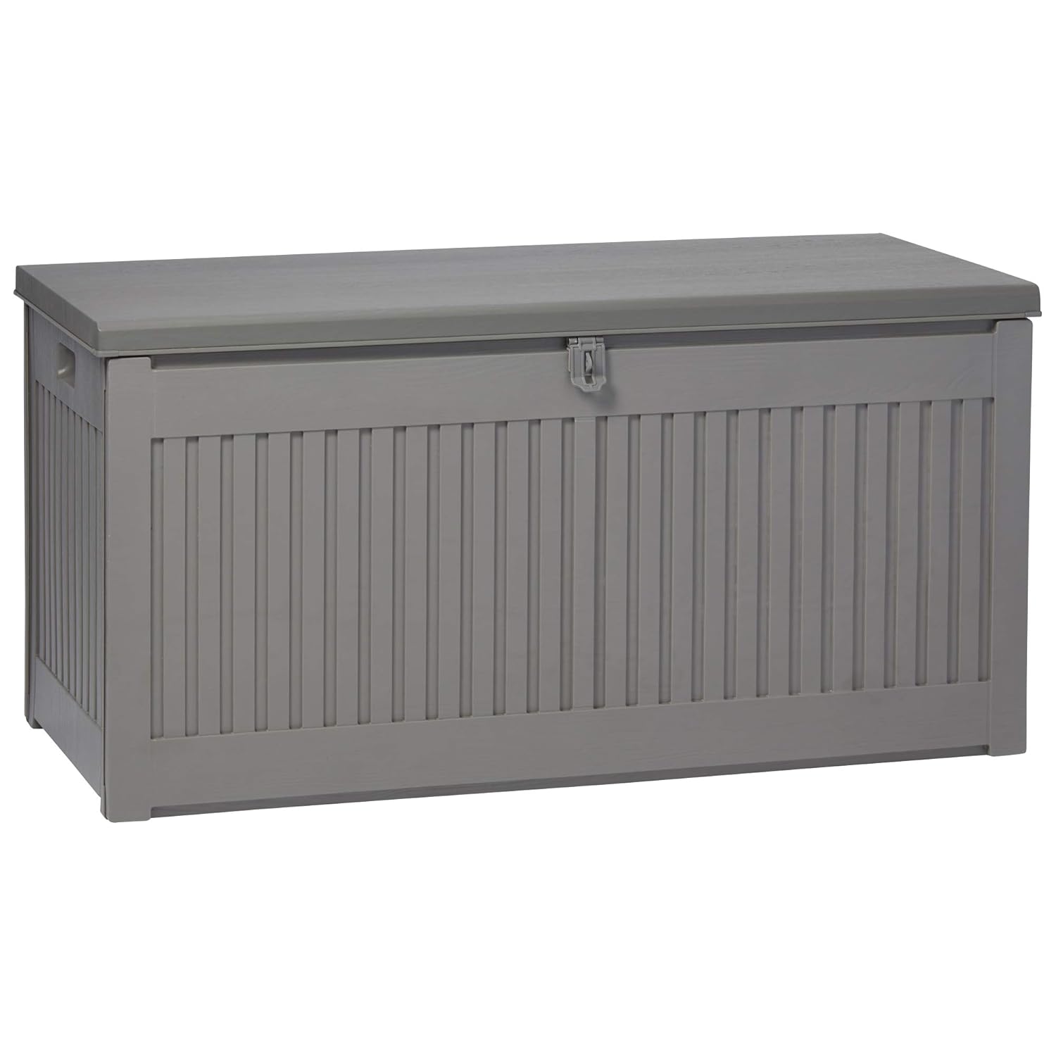 Home NEW Medium Garden Storage Chest Box Dark Grey Outdoor Tools Secure Utility Chest Home