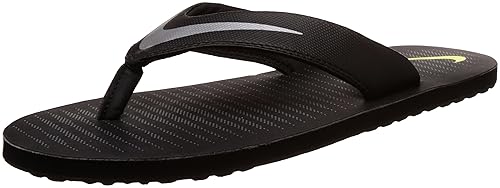 nike men's chroma thong 5 black slippers