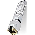 1.25/2.5/5/10G SFP+ RJ45 Copper Transceiver, 10GBase-T RJ-45 SFP+ Module, Compatible for Cisco SFP-10G-T-S, Ubiquiti UniFi UF