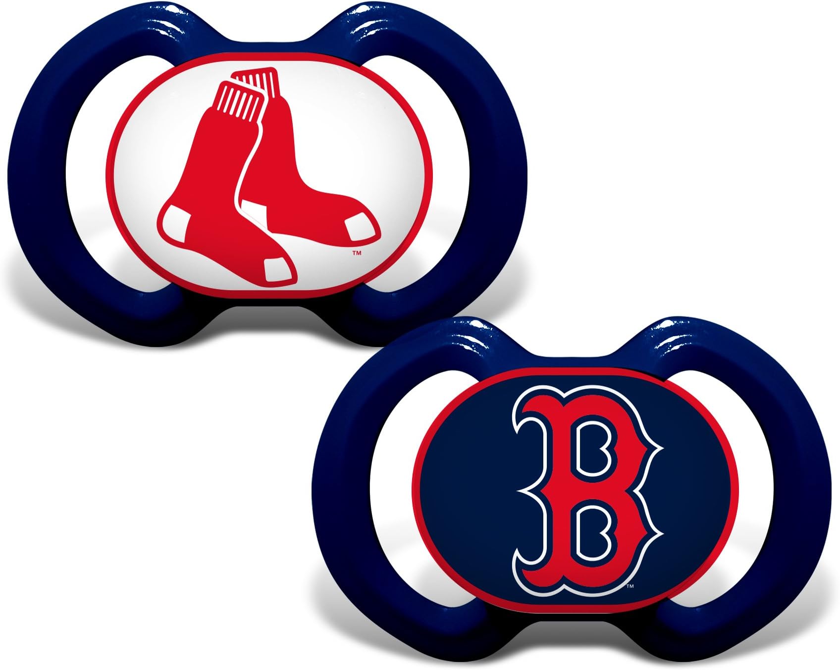 MLB Boston Red Sox Unisex BRS212Gen. 3000 Pacifier 2-Pack - Boston Red Sox, See Description, See Description