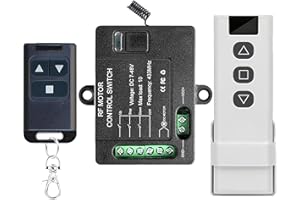 URANT Forward Reverse Remote Control Switch,DC7V-48V 10A Switch,Linear Actuator 12V Remote Control Switch,328 ft Remote Range,for Linear Actuators,Electric Shutter Doors,Winch Electromagnetic