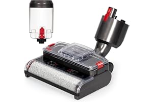 HAOYIJOR Electric Wet Dry Mopping Head for Dyson V15 V8 V7 V10 V11 Vacuum Cleaner, Automatic Cleaning Roller Brush for Hard Floors and Area Rugs, Great for Sticky Messes and Pet Hair