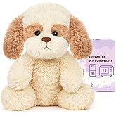 Easfan Microwavable & Weighted Stuffed Animals Puppy Plushie for Warmth-Comfort Cute Soft Plush Toys for Adults & Kids,11inch