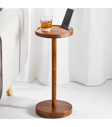 Amazon.com: BLUEWEST Small Round Side Table, Drink Table with
