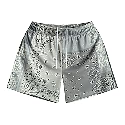 DIOTSR Mens Paisley Graphic Basketball Shorts