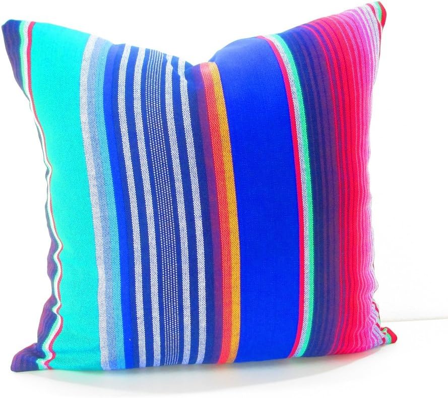 Mexican Pillow Cover, Serape Pillow, Tribal, Decorative Pillow 20 Inch