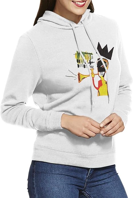 basquiat hoodie white