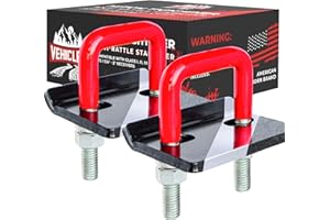 Vehiclex 2 Hitch Stabilizers for 1.25" to 2" Hitches – Anti-Rattle Hitch Tighteners - Heavy-Duty Hitch Clamps with 0.44" U-Bo