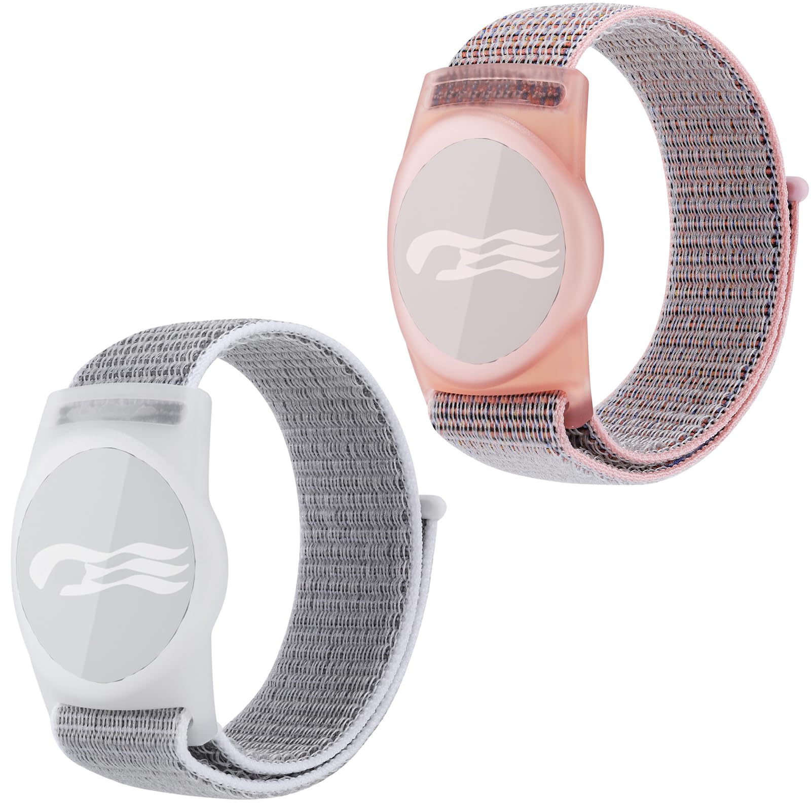 Photo 1 of 2 Packs Princess Cruise Medallion Holder,Compatible For Princess Cruise Medallion,Breathable Hook&Loop Nylon Sport Style (Pink-Grey)
