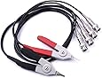 ATOPLEE 1 Set Kelvin Alligator Clips with 4 BNC Test Lead Kit,Digital Electrical Test Probes Set for LCR Meter Multimeter