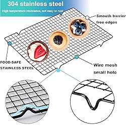 Lemengtree Cooling Racks,Baking Rack Tray Non-Stick