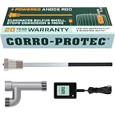 Corro-Protec Powered Anode Rod for Bradford White &amp; Hot Water Outlet | 24-Hour Sulfur Smell Removal. Stops Corrosion &amp; Reduces Sediment Buildup in Tank. 20-Year Warranty. WQA-Certified.