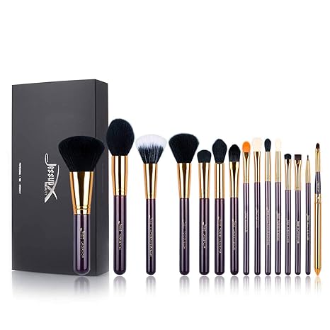 Jessup 15 Pcs Pro Makeup Brushes Makeup Brush Set Beauty Cosmetics
