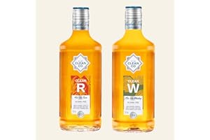 CleanCo Clean Liquor - Non-Alcoholic, Low Calorie | No Sugar, No Sweeteners | Vegan, Gluten-Free, 70cl (Alcohol-Free Rum & Whiskey Bundle)